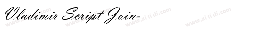 Vladimir Script Join字体转换